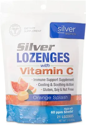 Silver Lozenges with Vitamin C (21 Lozenges)