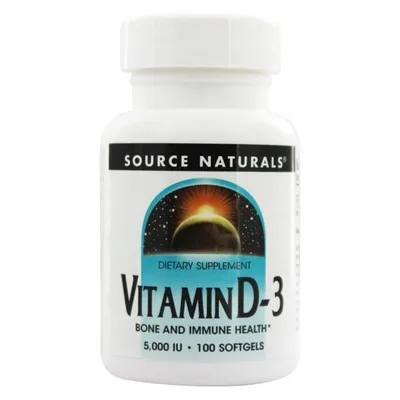 Vitamin D-3 5,000iu (100 Softgels)