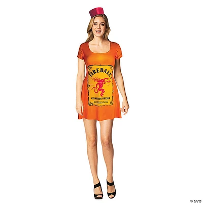 Women's Fireball Skater Dress Costume