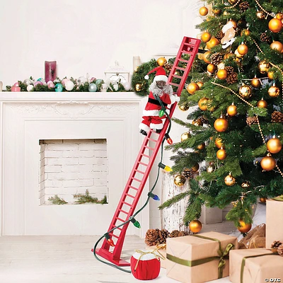 Mr. Christmas Climbing African American Santa