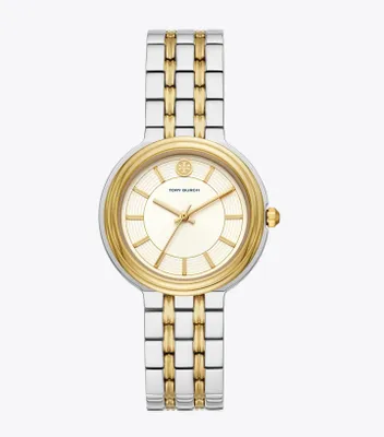 Bailey Watch, Two-Tone Stainless Steel/Gold Tone/Ivory, 34 MM