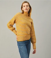 Balloon Sleeve Turtleneck Sweater