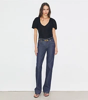 Balloon Sleeve Viscose Top