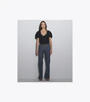 Balloon Sleeve Viscose Top