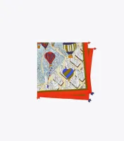 Balloons In the Sky Silk Square Scarf