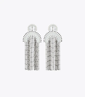 Beaded Fringe Earring