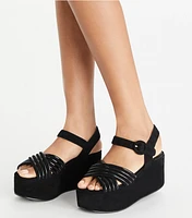 Bombe Cross-Strap Platform Sandal