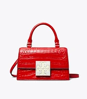 Bon Bon Croc Embossed Mini Top-Handle Bag