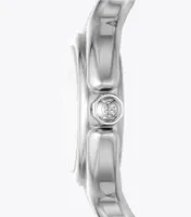 Braided Knot Watch, Silver-Tone Stainless Steel, 28 x 45MM