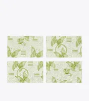 Butterfly Batik Cocktail Napkin, Set of 4