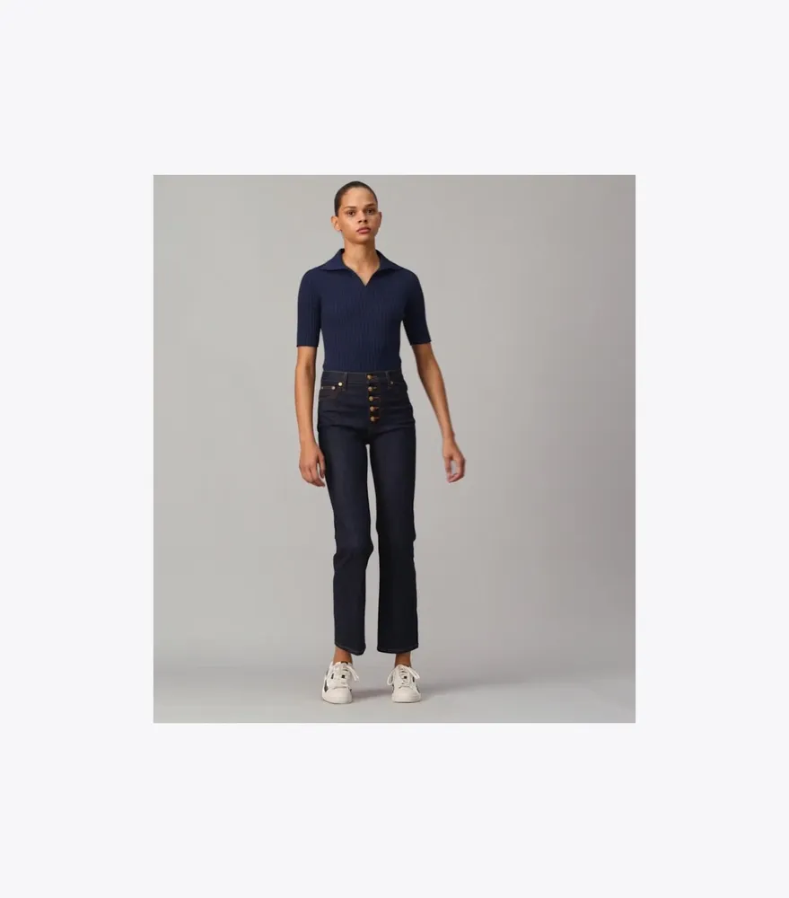 Button-Fly Denim Pant