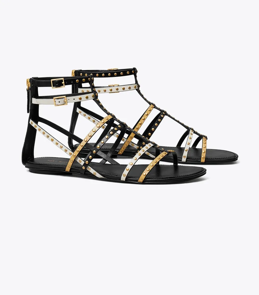 Capri Gladiator Studded Sandal