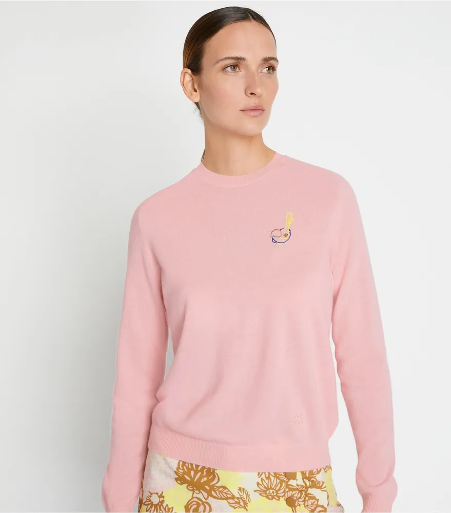 Cashmere Raglan Birdie Sweater