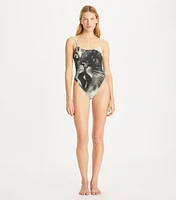 Cat Printed Swimsuit