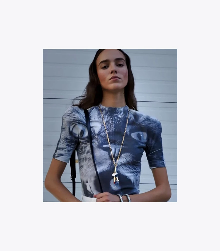 Cat Printed T-Shirt