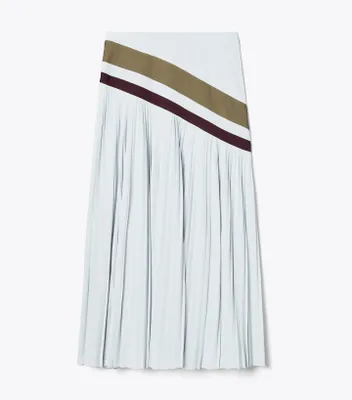 Chevron Pleated Skirt