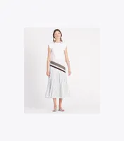 Chevron Pleated Skirt