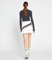Chevron Pleated Tennis Skirt