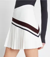 Chevron Pleated Tennis Skirt