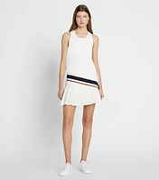 Chevron Pleated Tennis Skirt