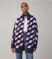 Chevron Sweater Coat