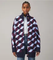 Chevron Sweater Coat