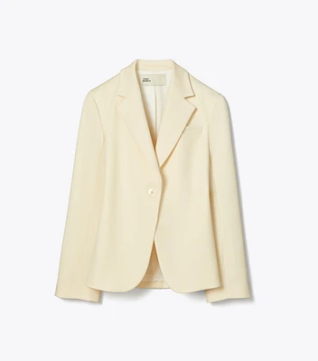 Cinched Twill Blazer