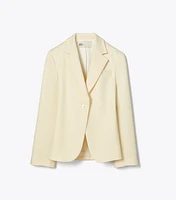 Cinched Twill Blazer