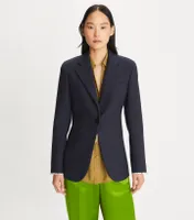 Cinched Wool Blazer