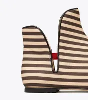 Claire McCardell Striped Slip-On Boot