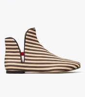 Claire McCardell Striped Slip-On Boot