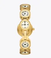 Clock Watch, Gold-Tone Stainless Steel