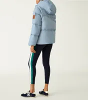 Color-Block Hooded Down Jacket