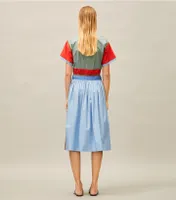 Color-Block Poplin Dress