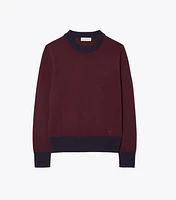 Colorblock Cashmere Pullover