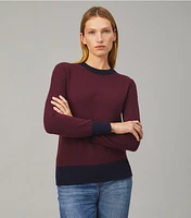 Colorblock Cashmere Pullover