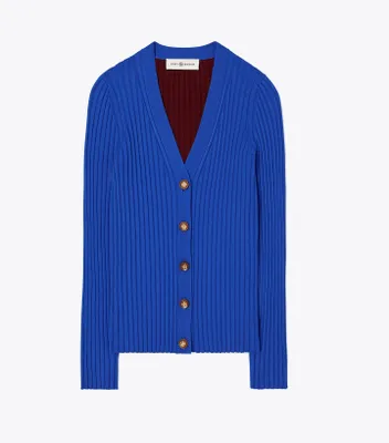 Colorblock Ribbed Cardigan