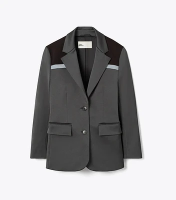 Colorblock Stretch Blazer