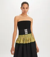 Colorblock Stripe Skirt