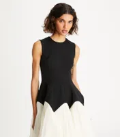 Colorblock Tulle Dress