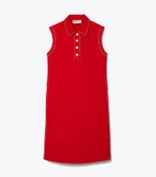 Contrast Stitch Polo Dress