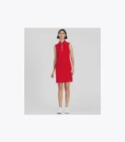 Contrast Stitch Polo Dress