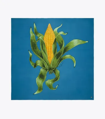 Corn Oversized Silk Square Scarf