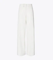 Cotton and Silk Poplin Pant