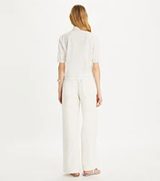 Cotton and Silk Poplin Pant