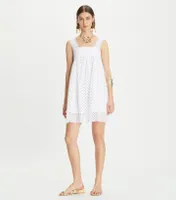 Cotton Broderie Anglaise Mini Dress