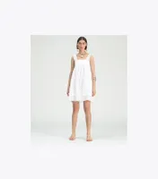 Cotton Broderie Anglaise Mini Dress