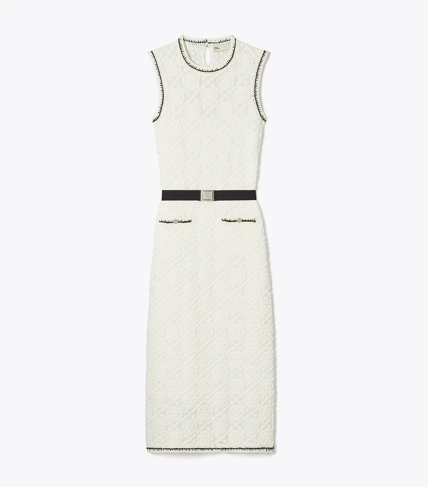 Cotton Pointelle Knitted Tank Dress