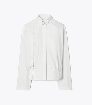 Cotton Poplin Bomber Shirt