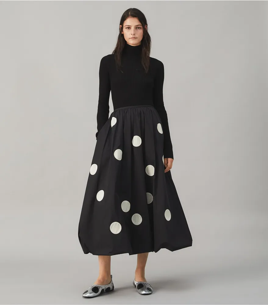 Cotton Poplin Bubble Skirt